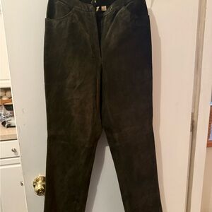 Suede Pants